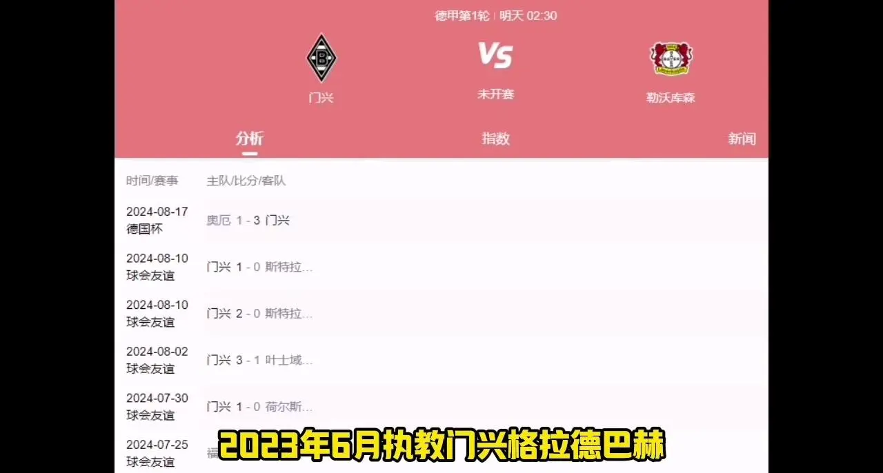 包含门兴格拉德巴赫训练课后刷新队史纪录，志在足总杯名次提升，信心回归，心理建设被强调的词条